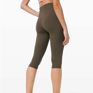 COPY - lululemon Align™ High-Rise Crop 17" Dark Olive